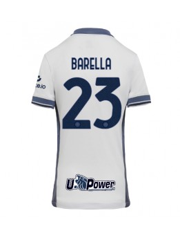 Inter Milan Nicolo Barella #23 Replika Borta Kläder Dam 2024-25 Kortärmad